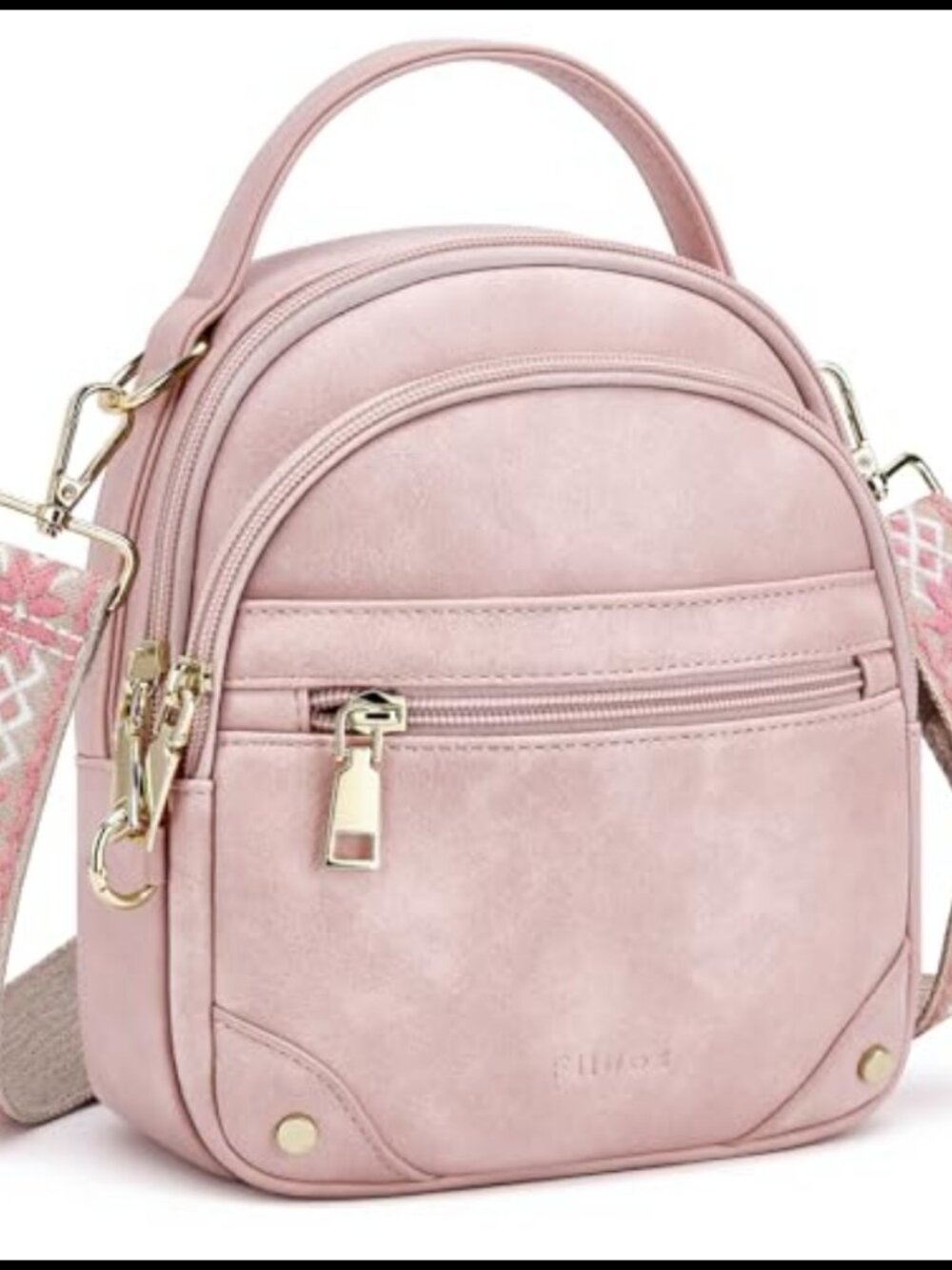 Anti Theft Crossbody Bag RFID Water-Resistant Faux Leather Travel Purse